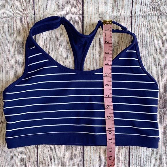 Lorna Jane Sports Bra Navy & White like new - Picture 4 of 8
